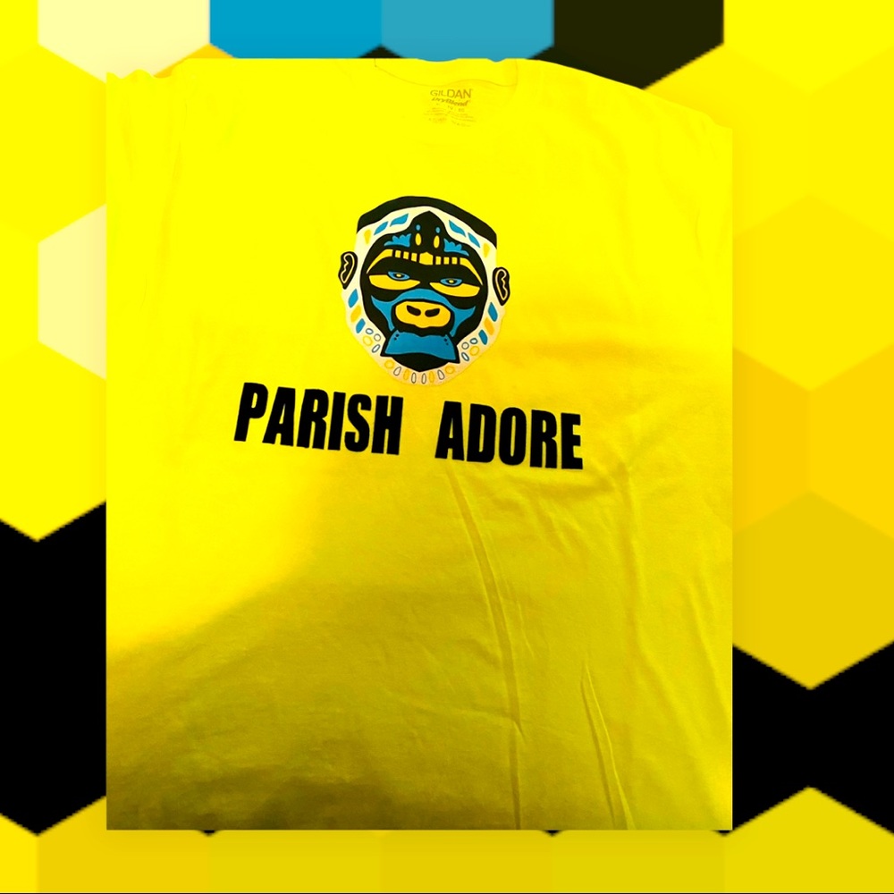 Lime green tribal Parish Adore Luxury shirt
